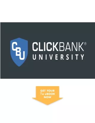 Download ClickBank University PDF eBook Reviews