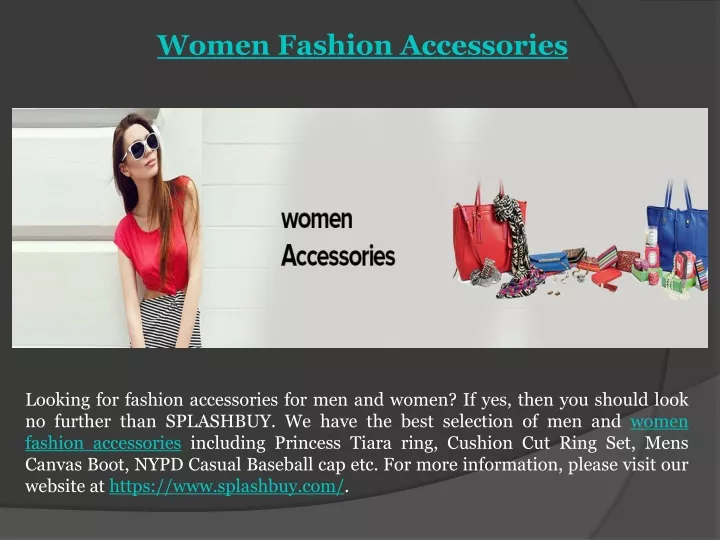 women fashion accessories