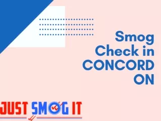 Smog Check in CONCORD ON