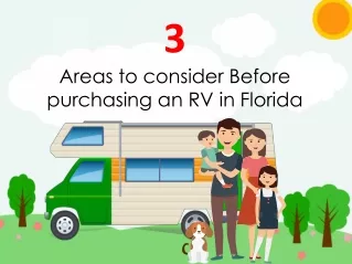 Three Areas to consider Before purchasing an RV in Florida