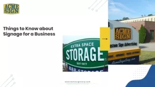 Top Things to Note about Signage for a Business