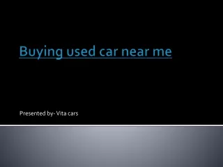 presented by vita cars