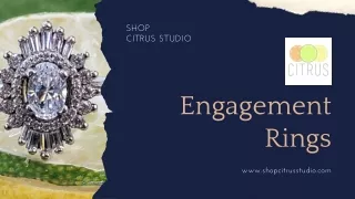 Fresh Engagement Rings to Buy From Citrus Studio