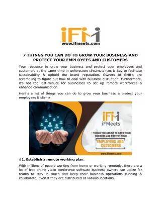 7 things you can do to grow your business
