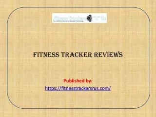 Fitness tracker reviews