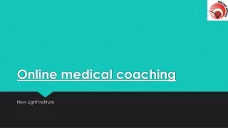 Online medical coaching