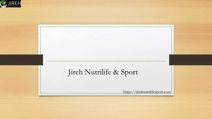 jireh nutrilife sport