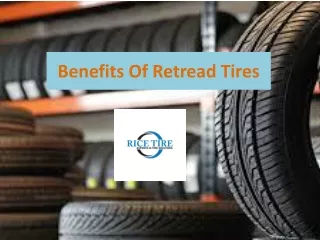 Benefits Of Retread Tires