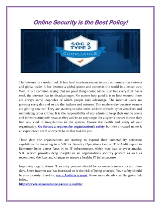 online online security security i is s the