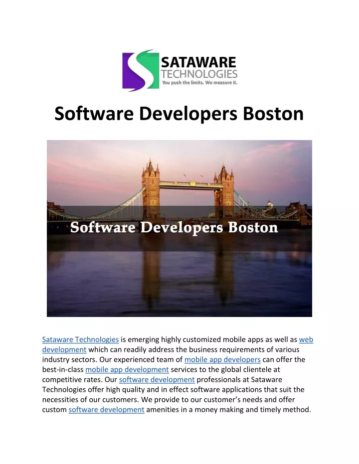 software developers boston