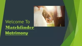 Matchfinder Matrimony