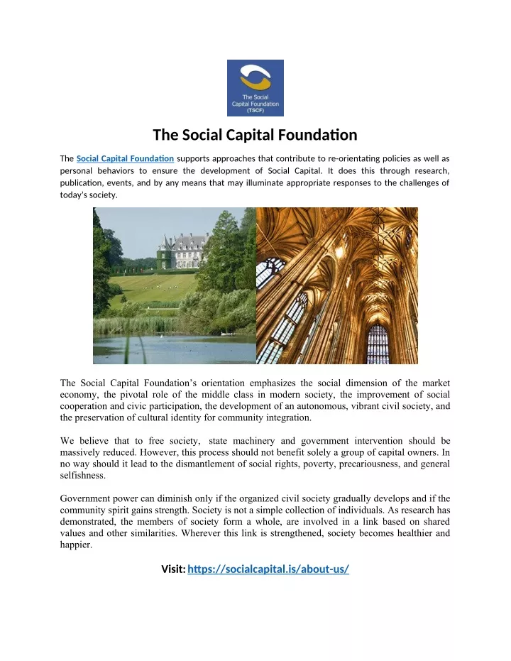 the social capital foundation