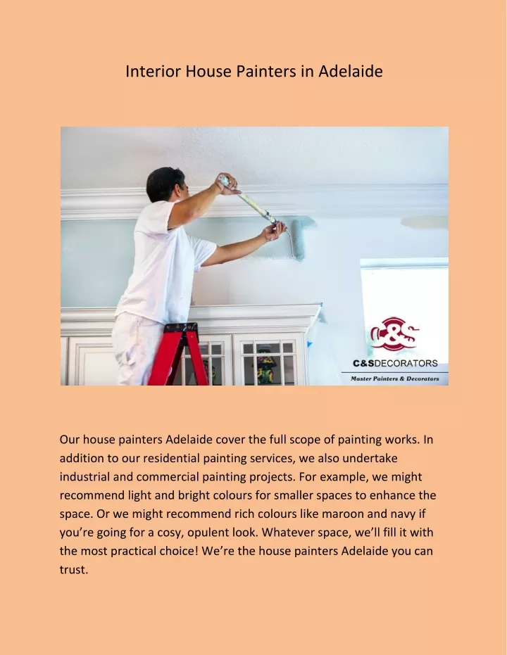 interior house painters in adelaide