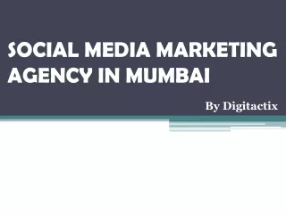 Social Media Marketing Agency in Mumbai