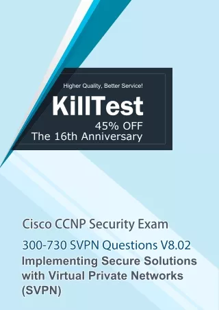 2020 Real 300-730 Free Exam Questions V8.02 - Killtest