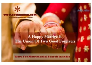 Sathi Milan –  Free Indian Match Maker Service