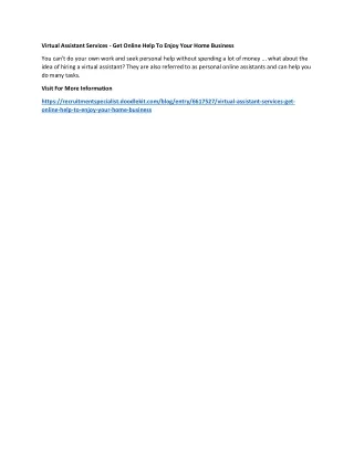 virtual assistant services get online help