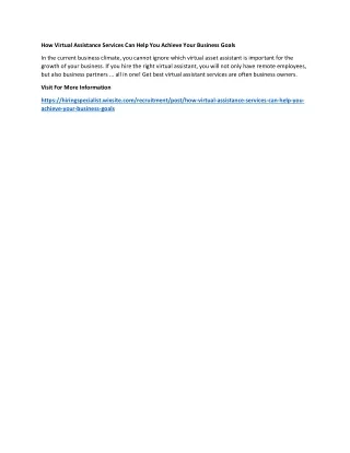 how virtual assistance services can help