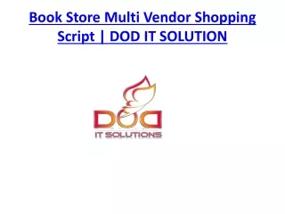 book store multi vendor shopping script dod it solution