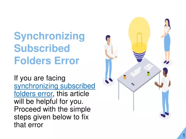 synchronizing subscribed folders error