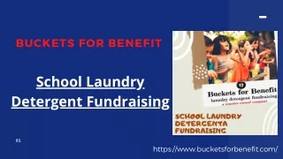 Laundry Detergent Fundraiser- Buckets For Benefit