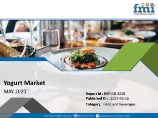 New FMI Report Explores Impact of COVID-19 Outbreak on Yogurt Market