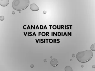 Canada Tourist Visa for Indian Visitors