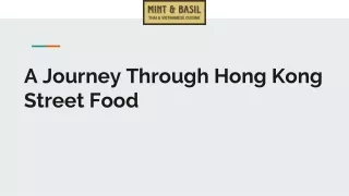 A Journey Through Hong Kong Street Food