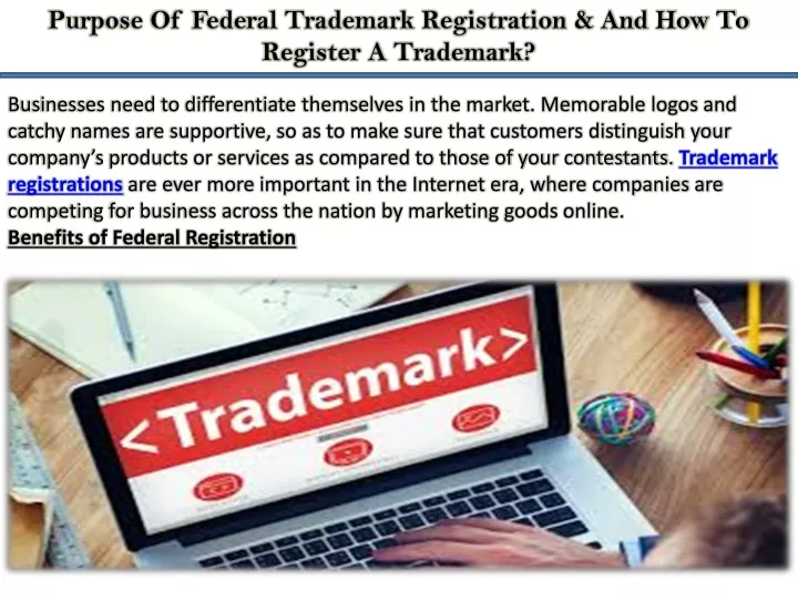purpose of federal trademark registration