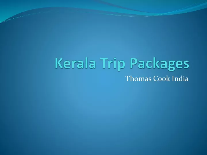 kerala trip packages