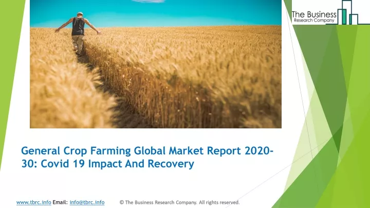 general crop farming global market report 2020 30 covid 19 impact and recovery