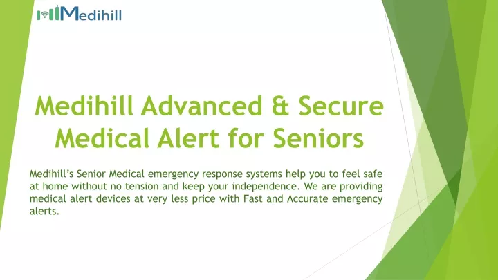 medihill advanced secure medical alert for seniors