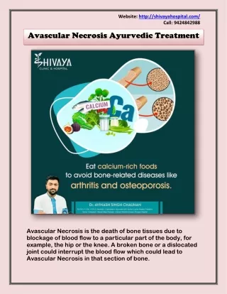 Avascular Necrosis Ayurvedic Treatment