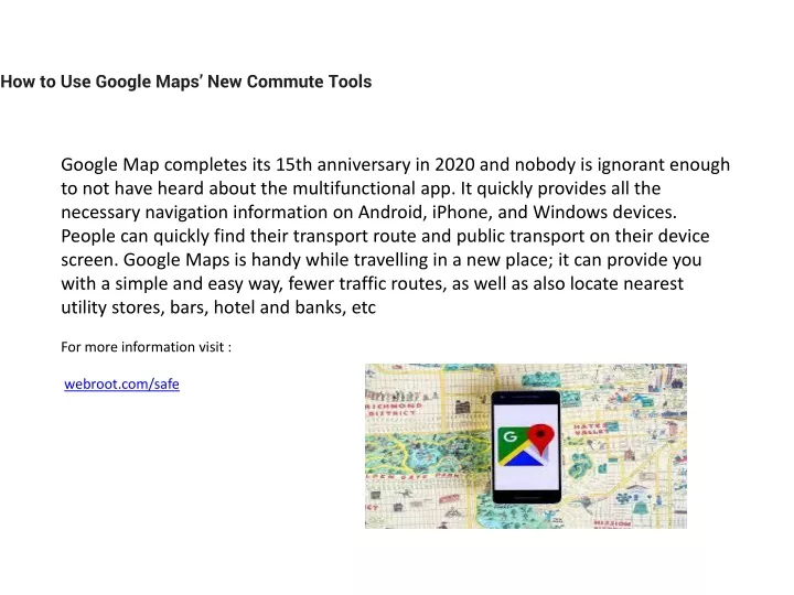 how to use google maps new commute tools
