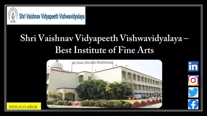 shri vaishnav vidyapeeth vishwavidyalaya best institute of fine arts