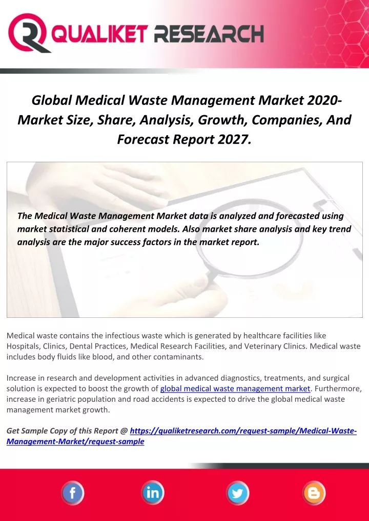 global medical waste management market 2020