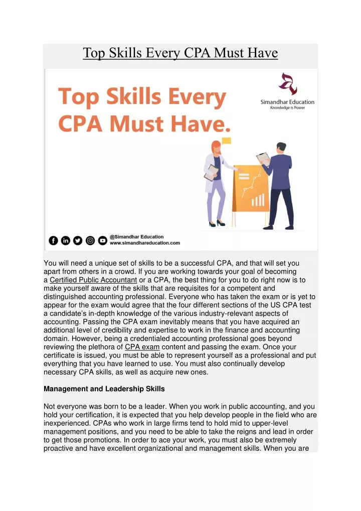 top skills every cpa must have