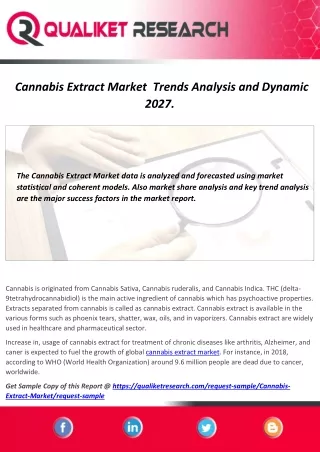 cannabis extract market trends analysis