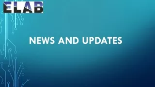 News and Updates - Environmental- ELAB