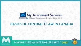 Basics Of Contract Law In Canada