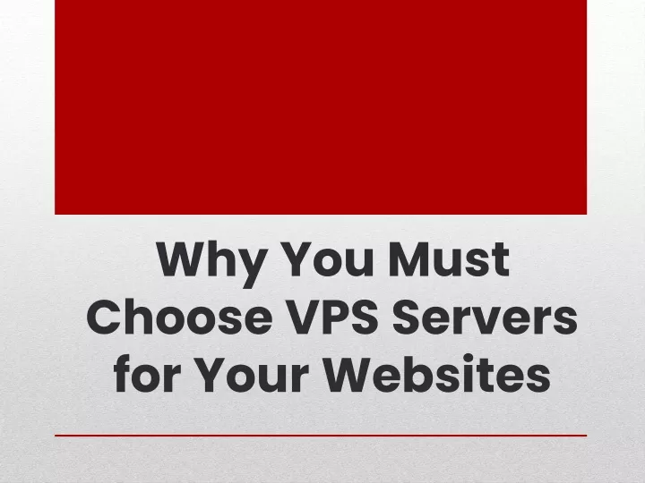 why you must choose vps servers for your websites