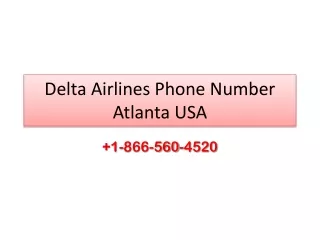 Delta Airlines Phone Number Atlanta USA