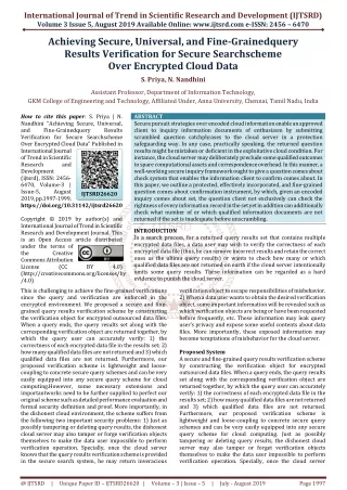 international journal of trend in scientific