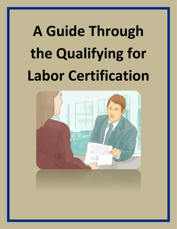 a guide through the qualifying for labor