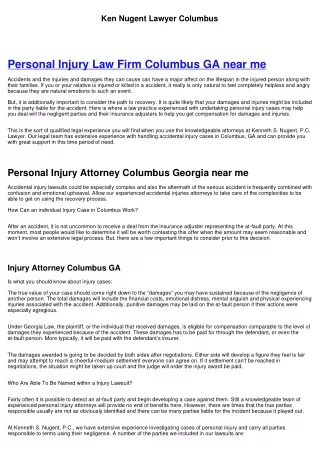 Injury Attorney Columbus Georgia near me