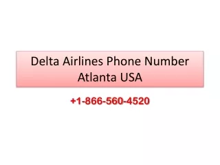 Delta Airlines Phone Number Atlanta USA