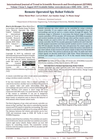 international journal of trend in scientific