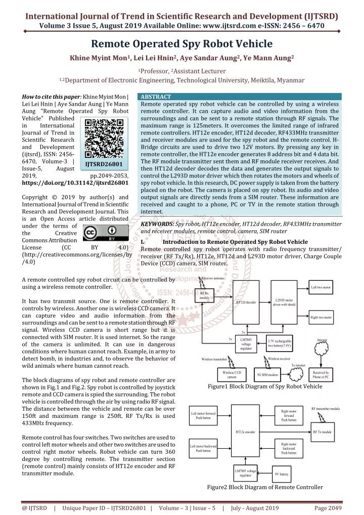 international journal of trend in scientific