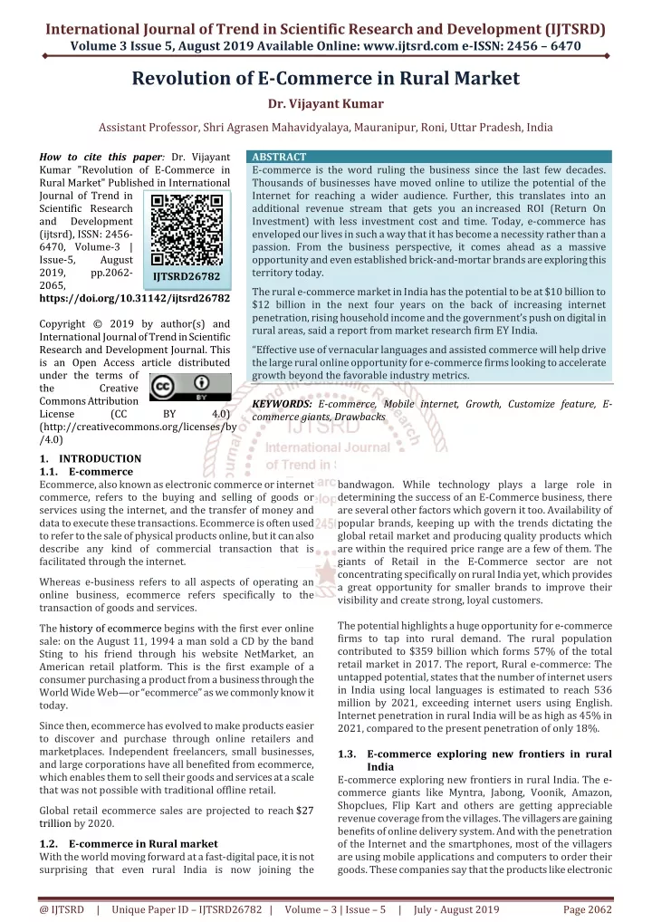 international journal of trend in scientific