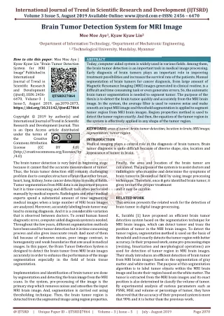 international journal of trend in scientific
